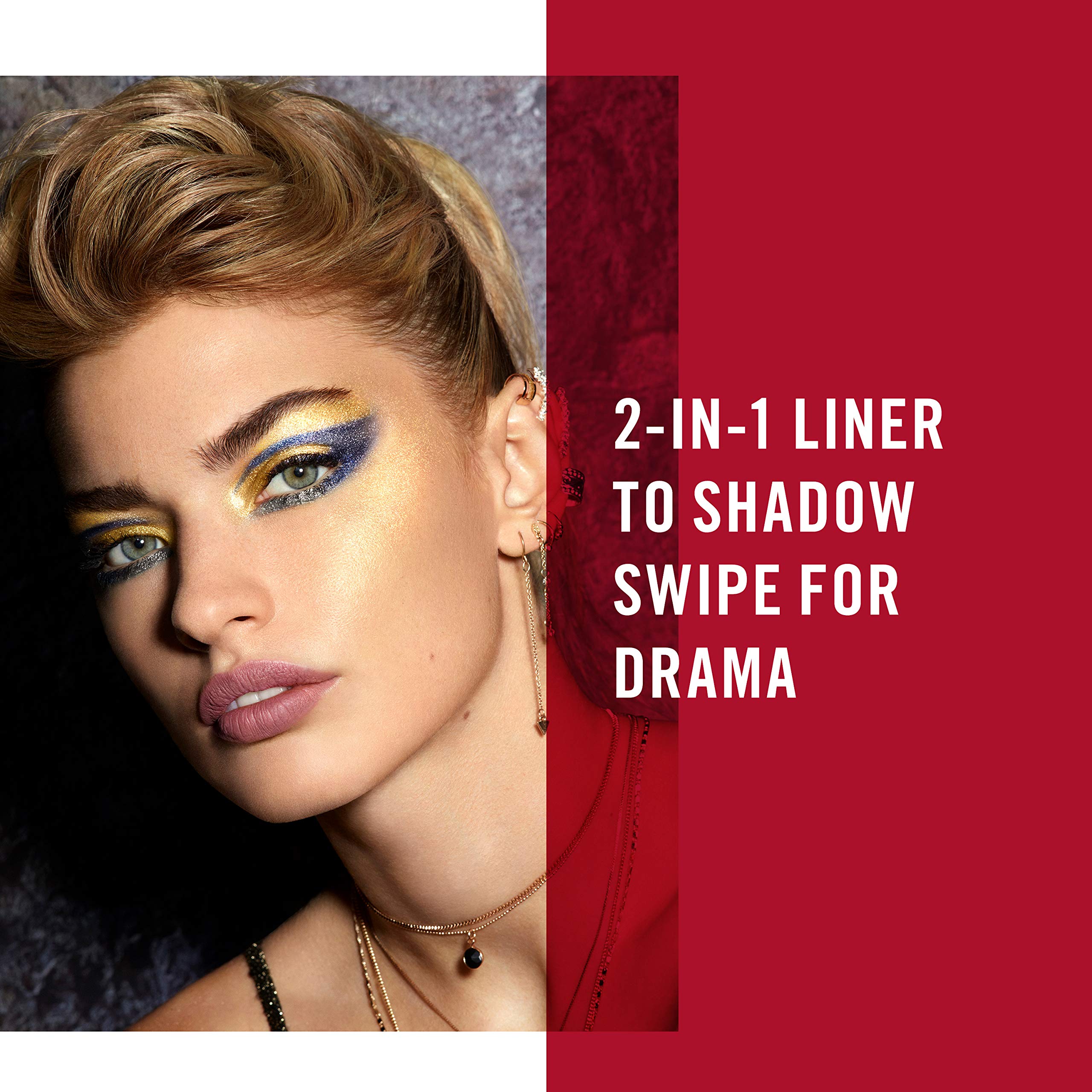 Rimmel London Wonder Swipe 2-in-1 Liner to Shadow - 016 Out Out Eyeliner Women 0.06 oz