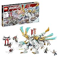 LEGO 71786 NINJAGO Zane's Ice Dragon 2 in 1 Building Kit with Ninja Action Figure, Building Toy with Rebuild and Arm Dragon Toy for Kids, Gift Idea, from 10 Years