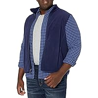 Amazon Essentials Men's Full-Zip Polar Fleece Vest-Discontinued Colors