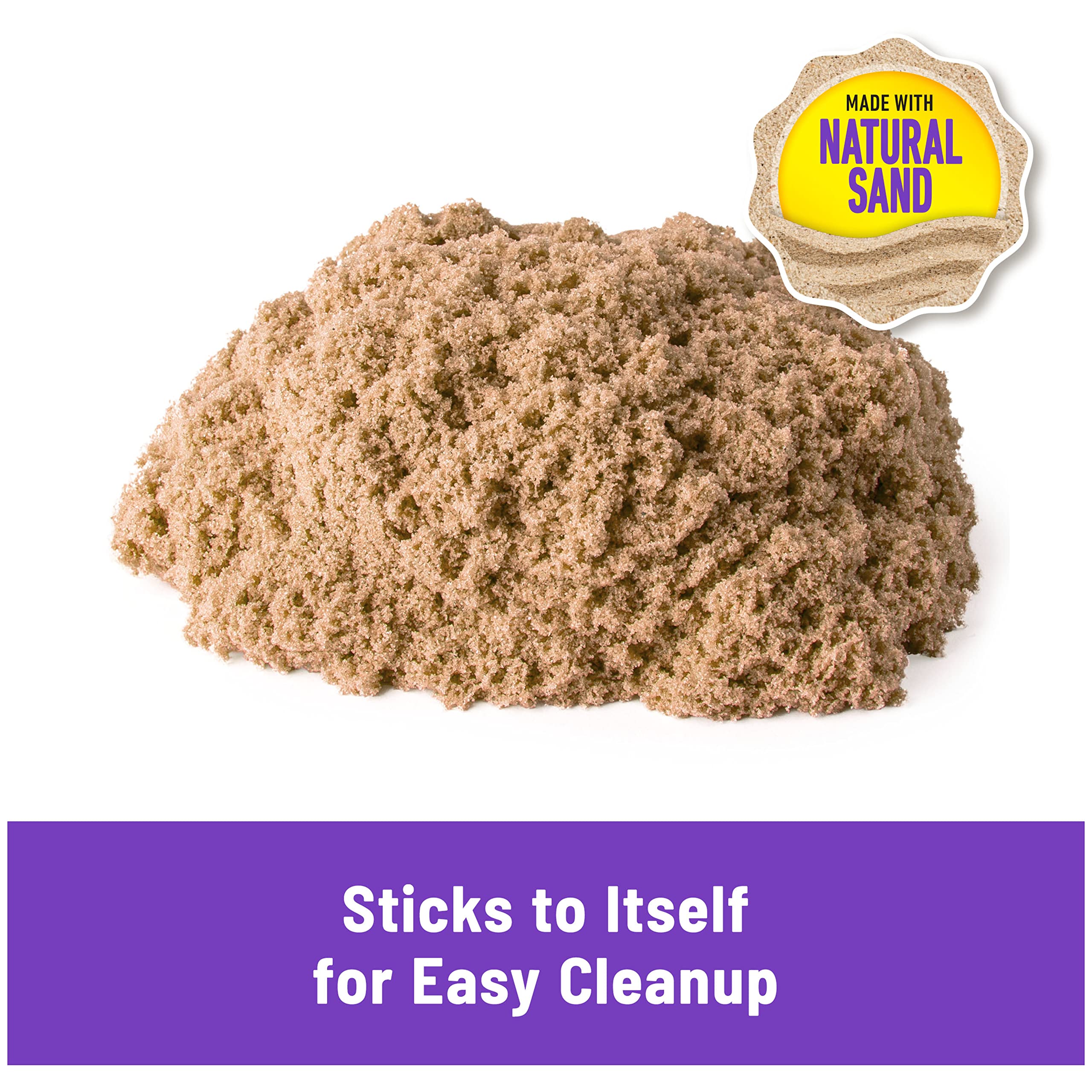 Kinetic Sand, 3lbs Beach Sand for Ages 3 and Up (Packaging My Vary)