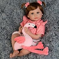 Milidool Realistic Reborn Baby Dolls Girl - Realistic Baby Dolls Girl Real Looking 22 inch Doll with Soft & Poseable Body, Lifelike Newborn Baby Doll That Look Real, Kids Gift for 3+ Years Old