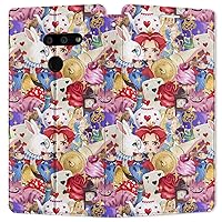 Wallet Case Replacement for LG Velvet 5G G8 ThinQ G8X G7 V60 V50 V50s V40 W30 W10 K61 Flip Red Queen Card Holder Cover Cute Wonderland PU Leather Cartoon Tea Party Folio Snap Magnetic