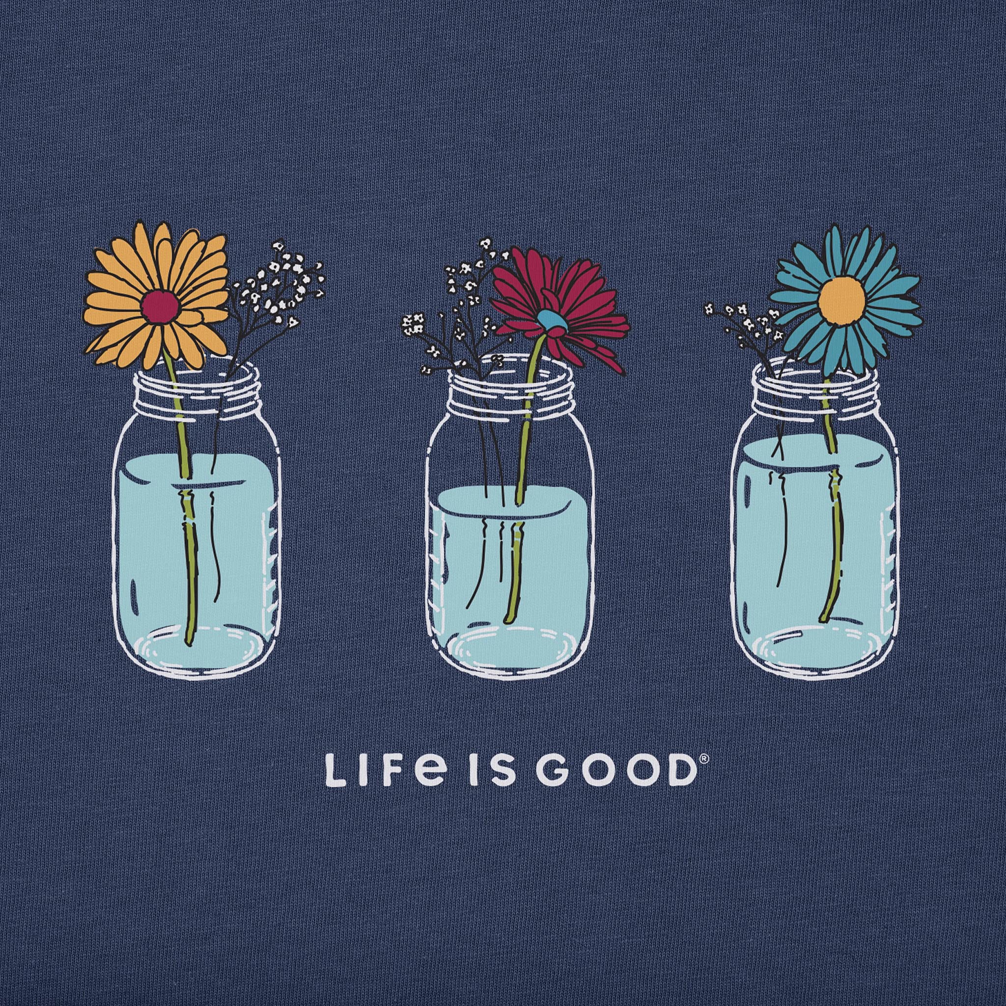 Life is Good Women's Floral Jars