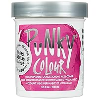 Flamingo Pink Semi Permanent Conditioning Hair Color, Non-Damaging Hair Dye, Vegan, PPD and Paraben Free, Transforms to Vibrant Hair Color, lasts up to 40 washes, 3.5oz