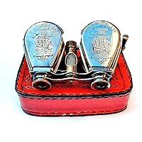 Vintage Antique Vintage Spy Glass Old Brass Binocular for Adults and Kids for Bird Watching, black (ASI0057)