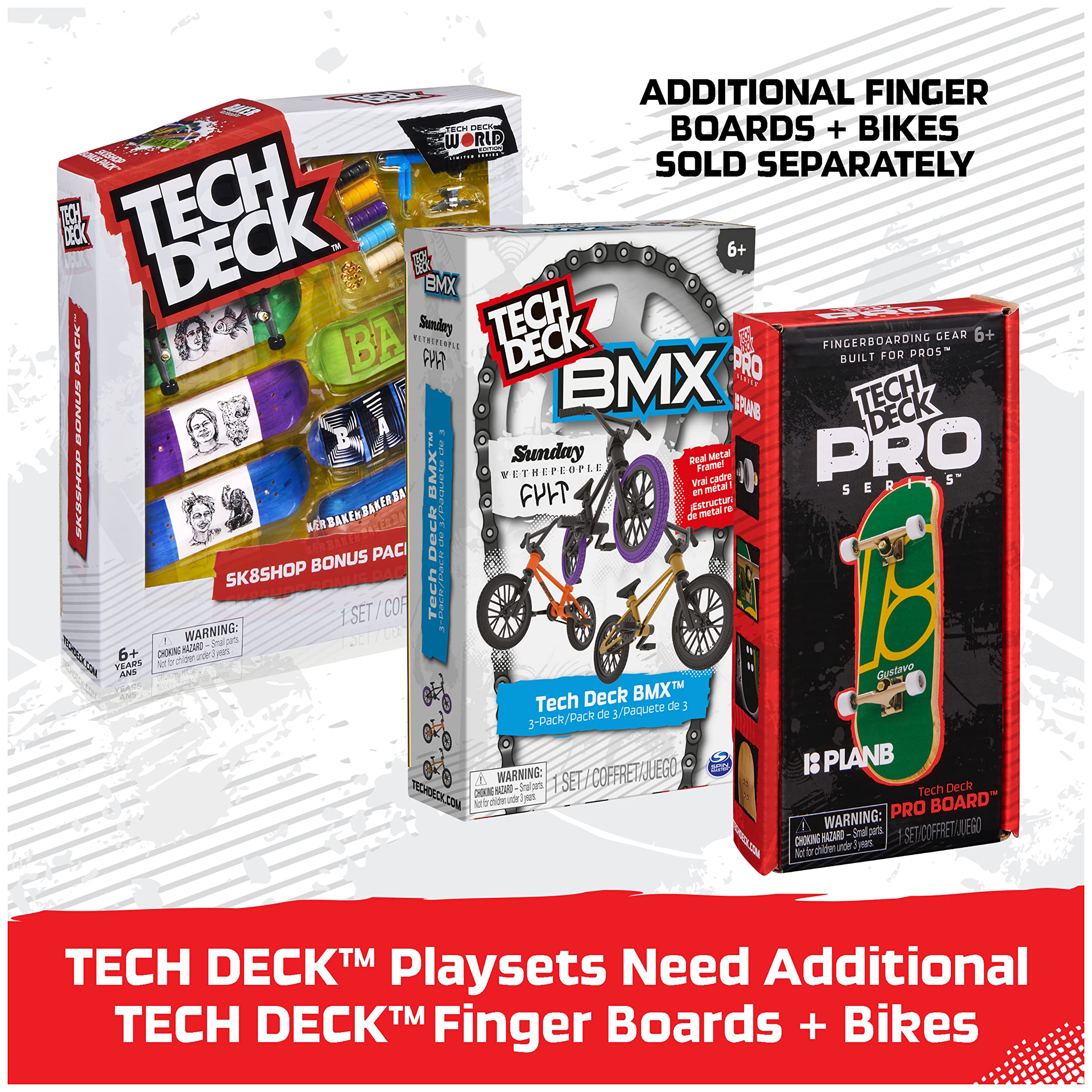 TECH DECK, Vert Wall 2.0, X-Connect Park Creator, Customizable and Buildable Ramp Set with Exclusive Fingerboard, Kids Toy for Boys and Girls Ages 6 and up