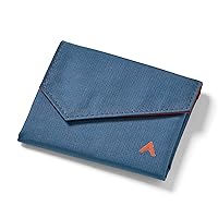 Allett Accordion Wallet, Indigo Blue | Nylon, RFID Blocking, Expandable, Minimalistic, Magnetic Closure | Holds 2-15 Cards, Bills, Receipts | Wallets for Men & Women | Made in the USA