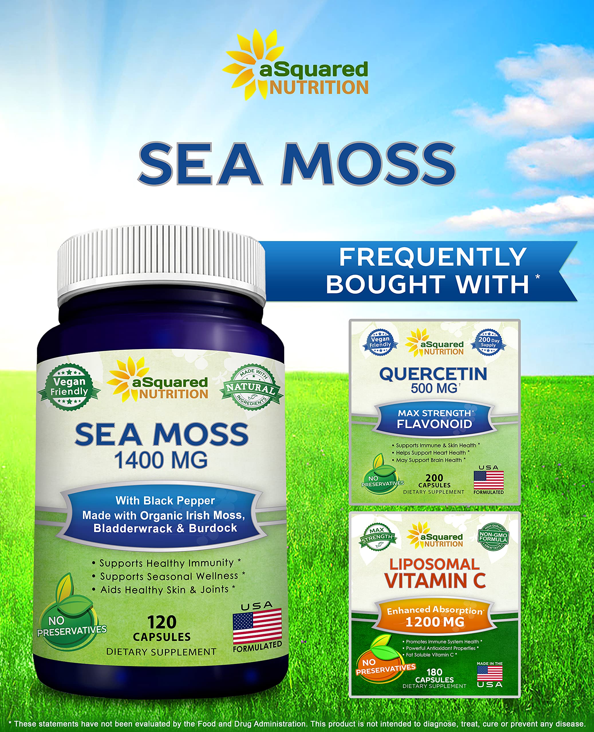 Mua Irish Sea Moss Capsules 1400mg Supplement Pills Wbladderwrack And Burdock Root Seamoss 