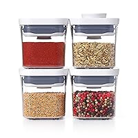 OXO Good Grips 4-Piece Mini POP Container Set, clear