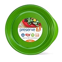 Preserve Everyday 9.5 Inch Plates, Set of 4, Apple Green
