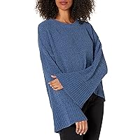 Splendid Women's Flare Sleeve Crewneck Pullover Sweater Sweatshirt