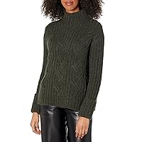 Vince Women's Mirrored Cable Turtleneck