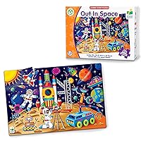 The Learning Journey: Jumbo Floor Puzzles Out in Space - Extra Large 50 Pieces Jigsaw Puzzle for Kids - Educational Intellectual Development - Preschool Toys & Activities for Children Ages 3-6 Years