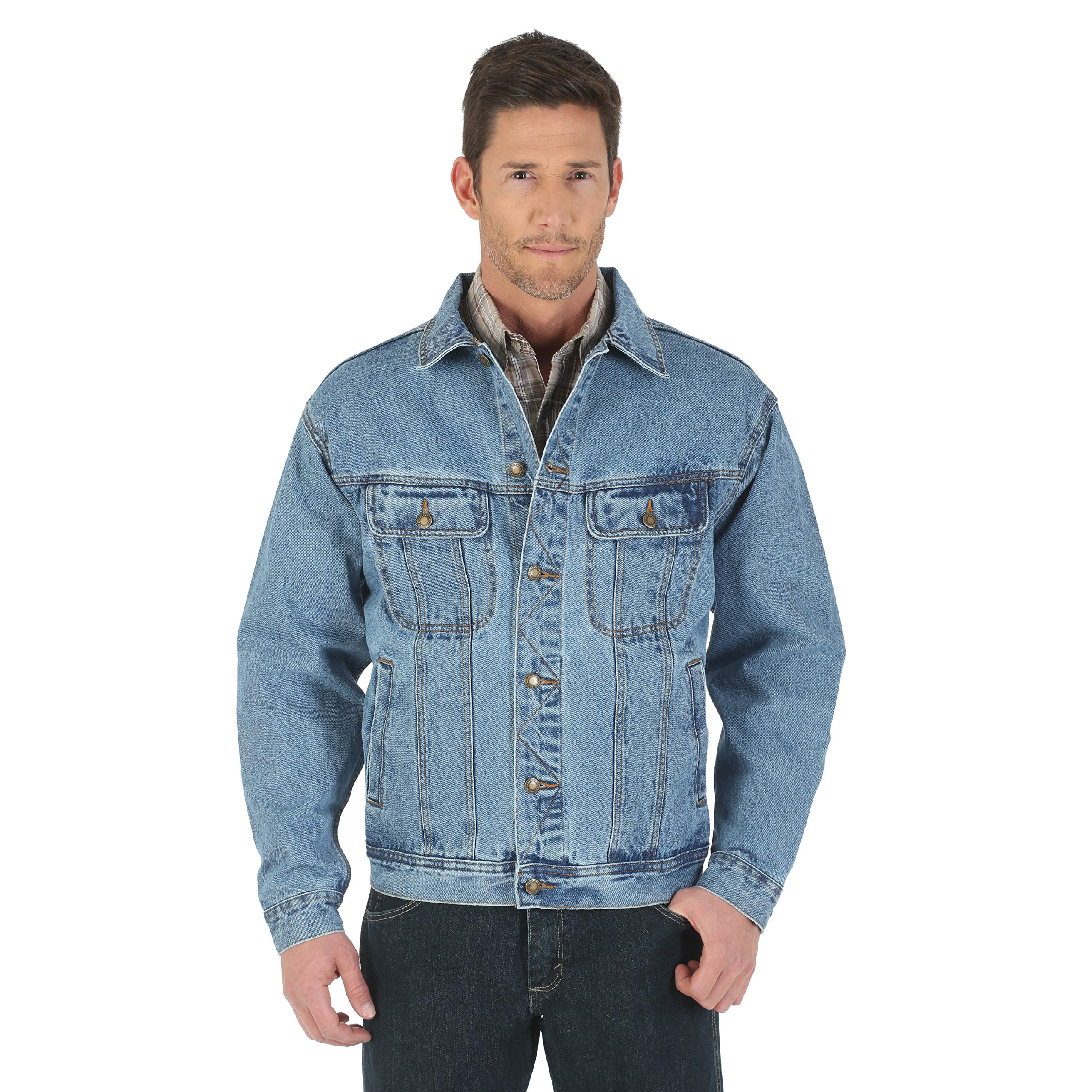 Mua Wrangler Men's Rugged Wear Unlined Denim Jacket trên Amazon Mỹ chính  hãng 2023 | Fado