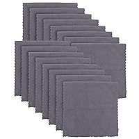 Super Soft Burp Cloths 16 Pack - Thick - Extra Absorbent - Perfect Size Large 20 X 10 Inch - Light and Easy to Carry - Milk Spit Up Rags - Burpy Cloths for Unisex, Boy, Girl, Newborn - Grey