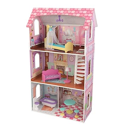 KidKraft Penelope Dollhouse with 9 Accessories Included, Gift for Ages 3+