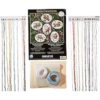 Dimensions Gold Collection Playful Snowman Counted Cross Stitch Ornament Kit, 6 pcs