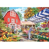 Country Life - Grandpa's Farm Market - 500 Piece Jigsaw Puzzle for Adults Challenging Puzzle Perfect for Game Nights - 500 Piece Finished Size is 21.25 x 15.00