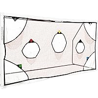 QuickPlay PRO Soccer Goal Target Nets with 7 Scoring Zones – Practice Shooting & Goal Shots. Soccer Goal Frame not Included.