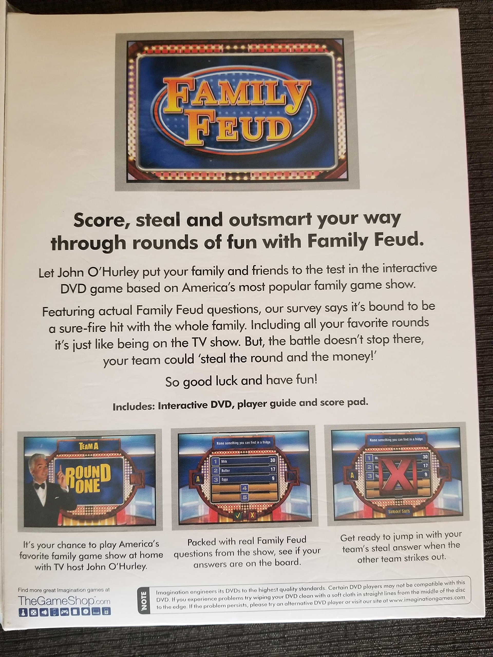 DVD Game 3 Pack - Family Feud - Deal or No Deal - Who Wants to Be a Millionaire