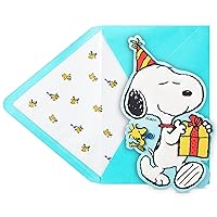 Hallmark Signature Peanuts Birthday Card (Snoopy, Happiness)