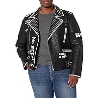 Cult of Individuality Men's Leather Moto Sex Pistols