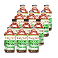TEAONIC I Love My Adrenals Detox Tea Tonic, Herbal Tea, Ginger Tea With Cinnamon And Clove, USDA-Certified, Vegan, Gluten-Free, Non-GMO, Pack of 12, 8 Fl. Oz Each