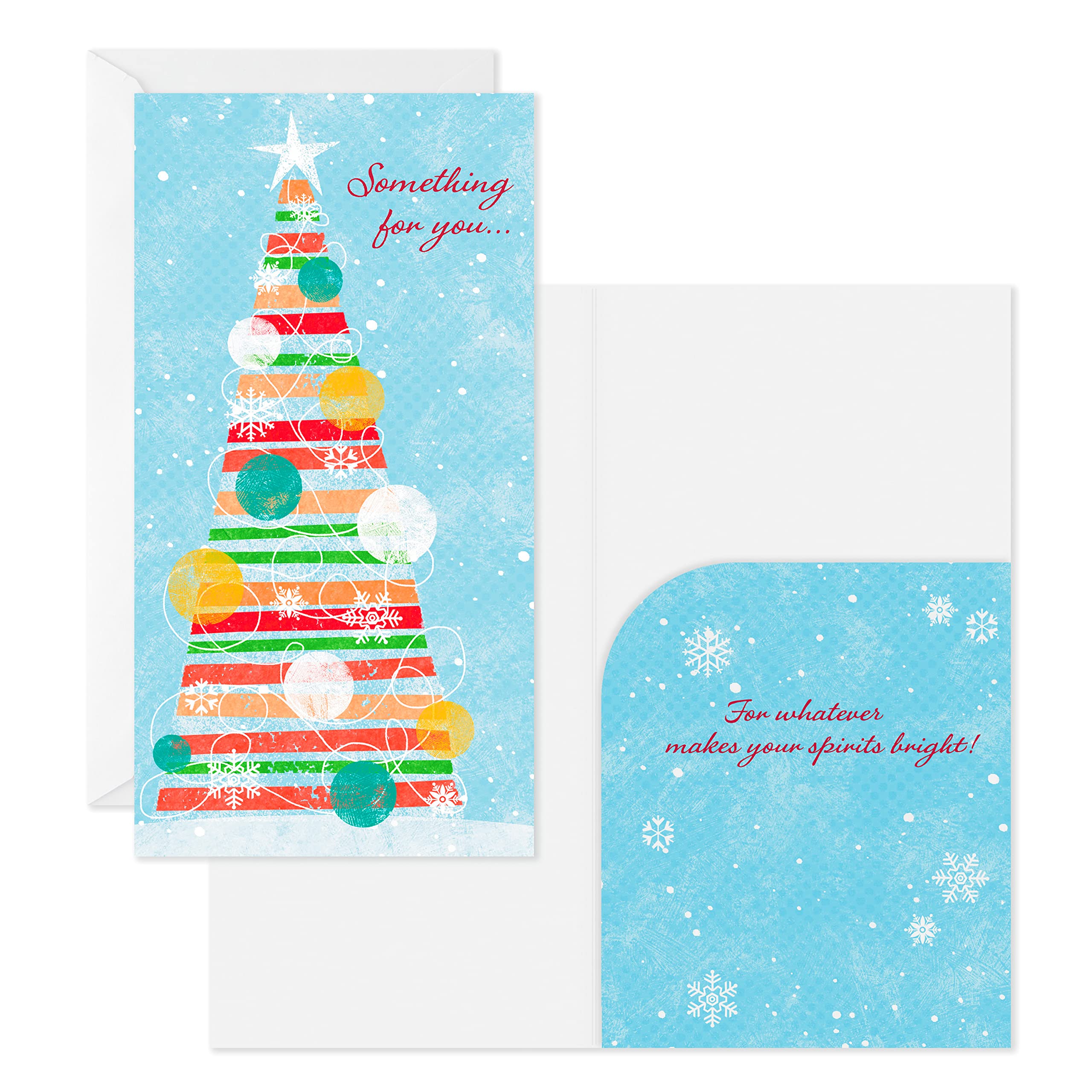 Hallmark Holiday Money or Gift Card Holders, Christmas Tree (6 Cards with Envelopes)