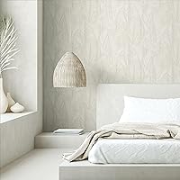 RoomMates RMK12103WP Taupe Swaying Fronds Peel and Stick Wallpaper