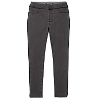 Calvin Klein Girls' Stretch Denim Jeggings, Full-Length Skinny Fit Pants with Pockets