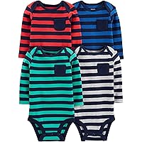 unisex-baby 4-pack Long-sleeve BodysuitBodysuit