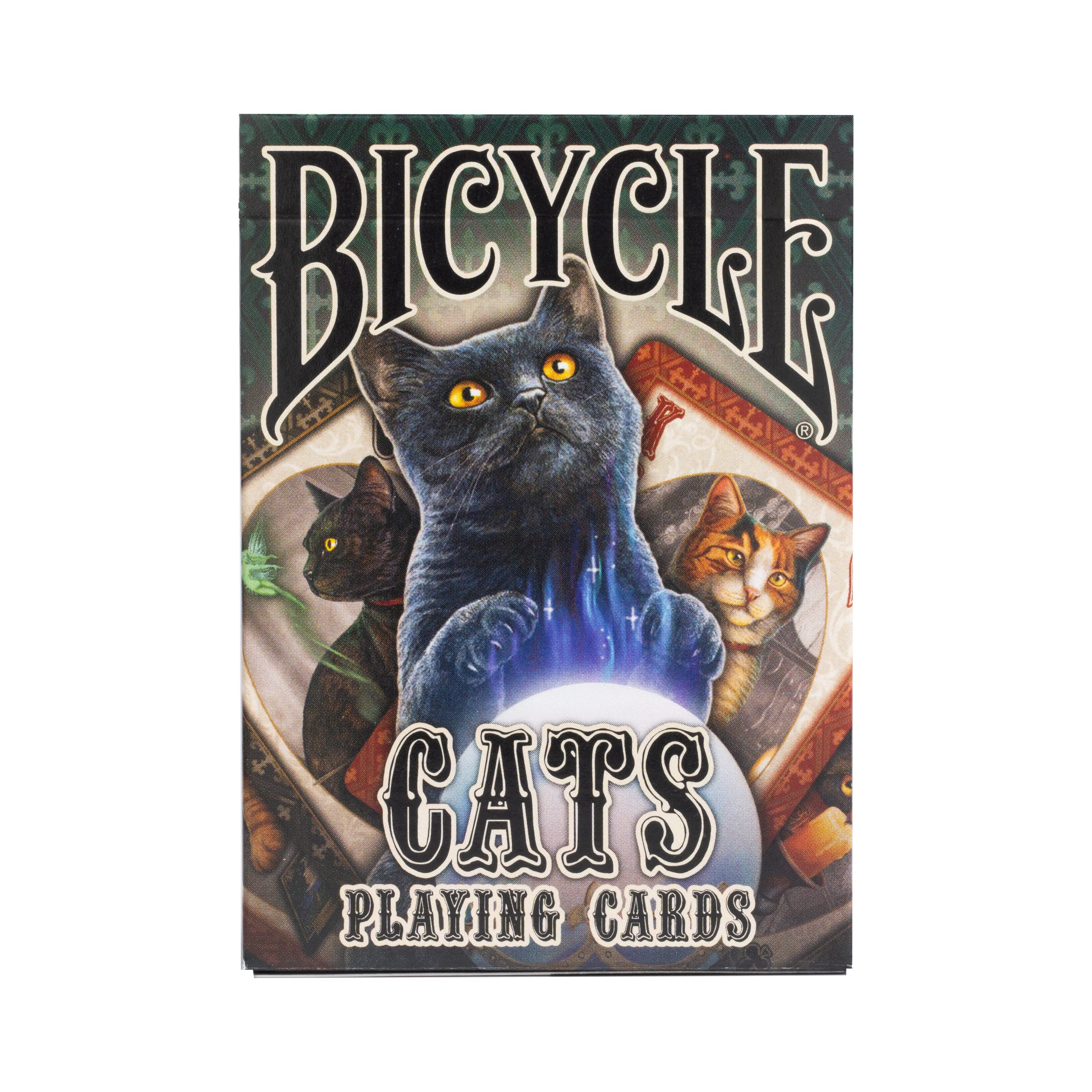 Bicycle Cats Playing Cards Designed by Lisa Parker, Black