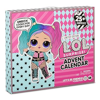 LOL Surprise Advent Calendar #OOTD Outfit Of The Day With Limited Edition Doll And 25+ Surprises Including Outfits, Shoes, Accessories For Girls Ages 4-15 Years Old