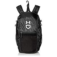 Under Armour Utility Baseball Backpack, Black (001)/White, One Size Fits All