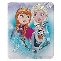 Northwest Disney Frozen, 'Snow Journey' Fleece Throw Blanket, 45' x 60', Multi Color, 1 Count