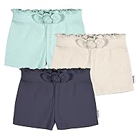 Gerber Baby Girls' Toddler 3-Pack Pull-on Knit Shorts
