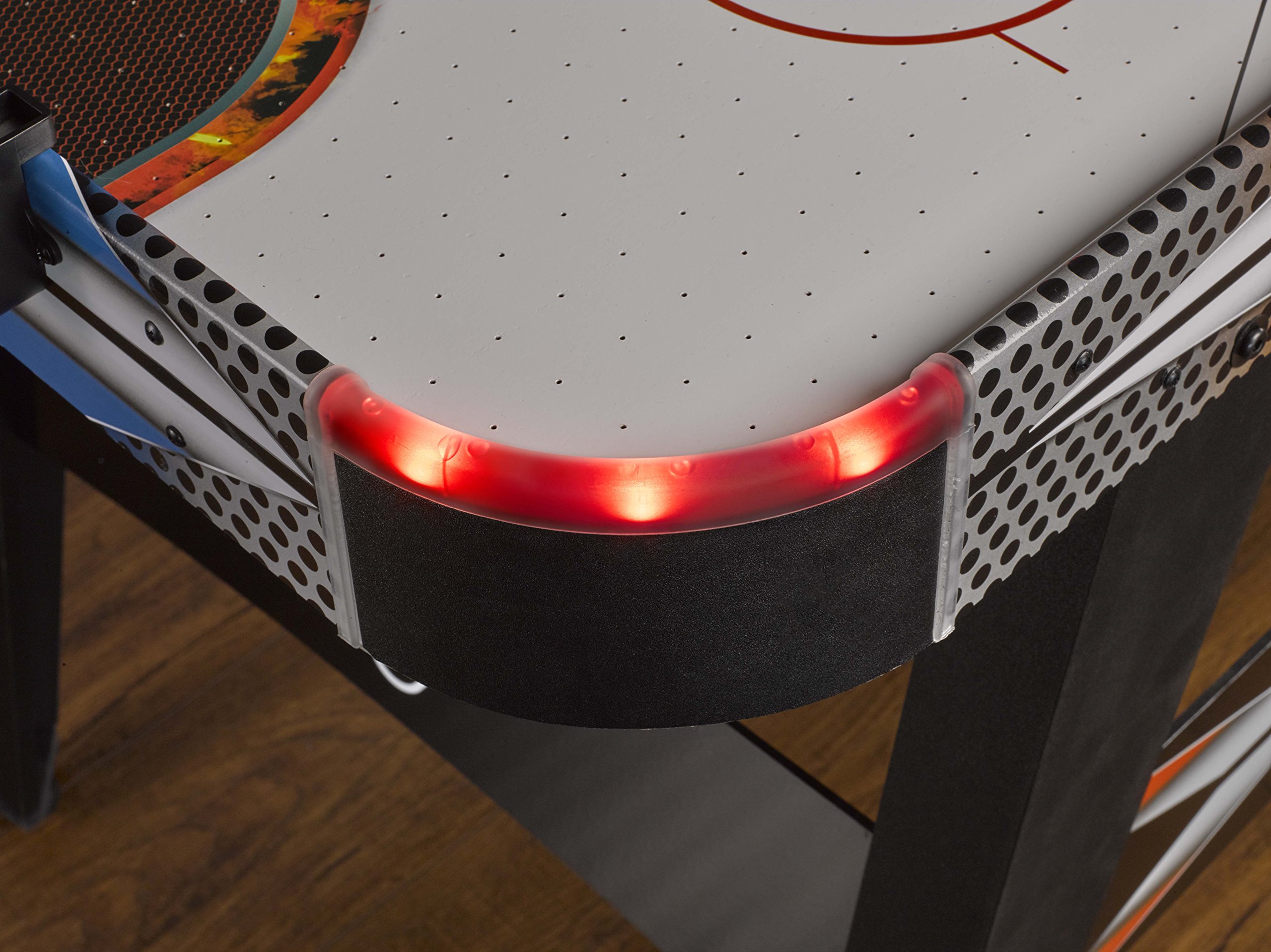 Triumph Fire ‘n Ice LED Light-Up 54” Air Hockey Table Includes 2 LED Hockey Pushers and LED Puck