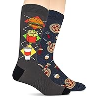 K. Bell Men's Fun Food & Drink Crew Socks-1 Pairs-Cool & Funny Pop Culture Gifts