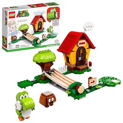 LEGO Super Mario Mario’s House & Yoshi Expansion Set 71367 Building Kit, Collectible Toy (205 Pieces)