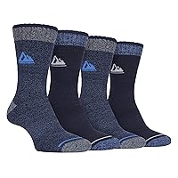 4 Pack Mens Thick Cushioned Breathable Summer Hiking Walking Socks