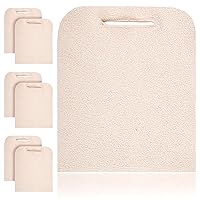 ABC Terry Cloth Pot Holders for Kitchen 9 x 12 Inch. Pack of 6 Natural Color Hot Pads for Kitchen. Washable Pot Holder with Hand Hole. Thick Cotton 460 F Heat Resistant Pot Holders
