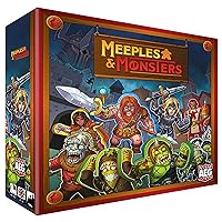 AEG Meeples & Monsters - Fantasy Strategy Boardgame, Defend The Town, Ages 14+, 2-4 Players, 45-60 Min, Alderac Entertainment Group