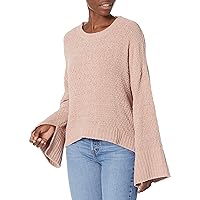 Splendid Women's Flare Sleeve Crewneck Pullover Sweater Sweatshirt