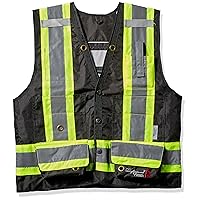 Men's Professional Journeyman FR Surveyor Safety Vest - Hi Vis Flame Retardant Ripstop Fabric