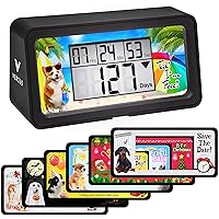 AIMILAR Digital Countdown Days Timer - 9999 Days Count Down Days Timer with  Backlight for Retirement Wedding Vacation Christmas New Baby Classroom Lab