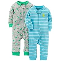 Simple Joys by Carter's Baby Boys' Cotton Footless Sleep and Play, Pack of 2