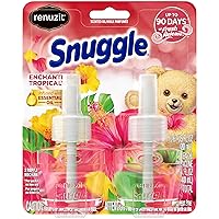 Snuggle Scented Oil Refill for Plugin Air Fresheners, Enchanting Tropical, 0.67 Fl Oz each, 2 Count (Pack of 1)