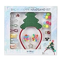 Scunci by Conair DIY Holiday Christmas Headband Ki`t, Decorate Your Own Holiday Headband, Perfect for Families, Kids and Parties