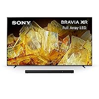 Sony 75 Inch BRAVIA XR X90L Full Array LED 4K HDR Google TV HT-A3000 3.1ch Dolby Atmos Sound Bar