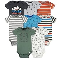 Onesies Brand baby-boys 8-pack Short Sleeve Mix & Match BodysuitsBaby and Toddler T-Shirt Set